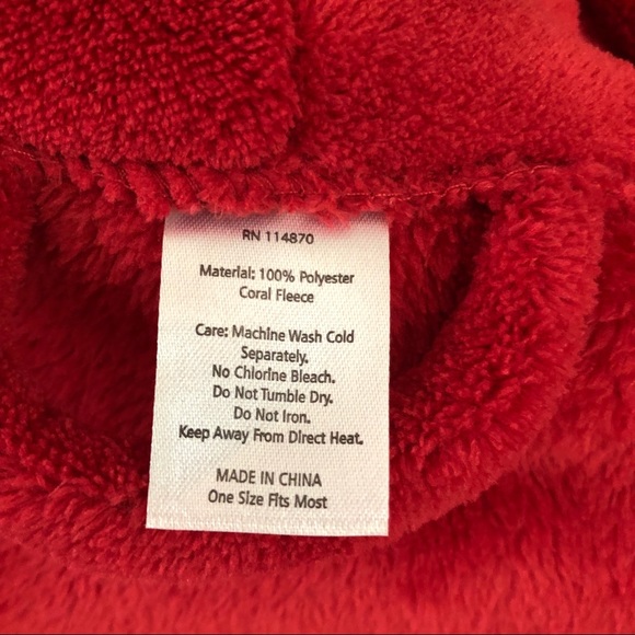 Sz L Red Spa Robe - Picture 4 of 5